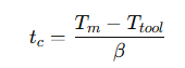 Cooling rate vs Crystallization time